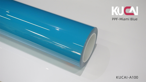 TPU PPF Miami Blaue Autofarbe Schutzfilm Selbstheilung nahtlose Wickel