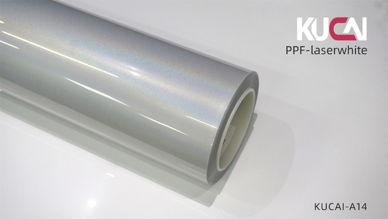 TPU Laser Weißfarbige PPF Wrap Autofarbschutzfolie Stärke 7,5 Mil